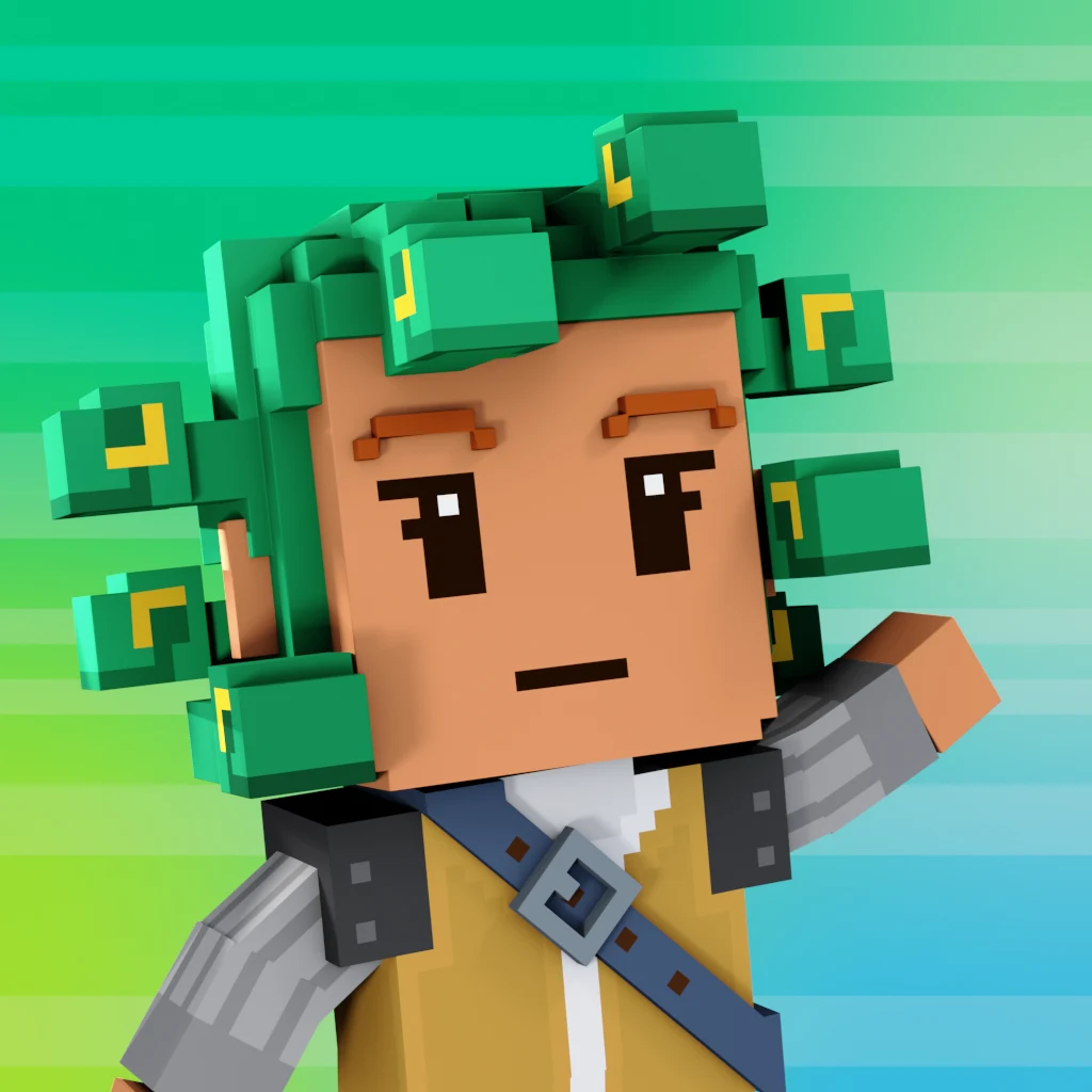 Pirate #3545 voxel render