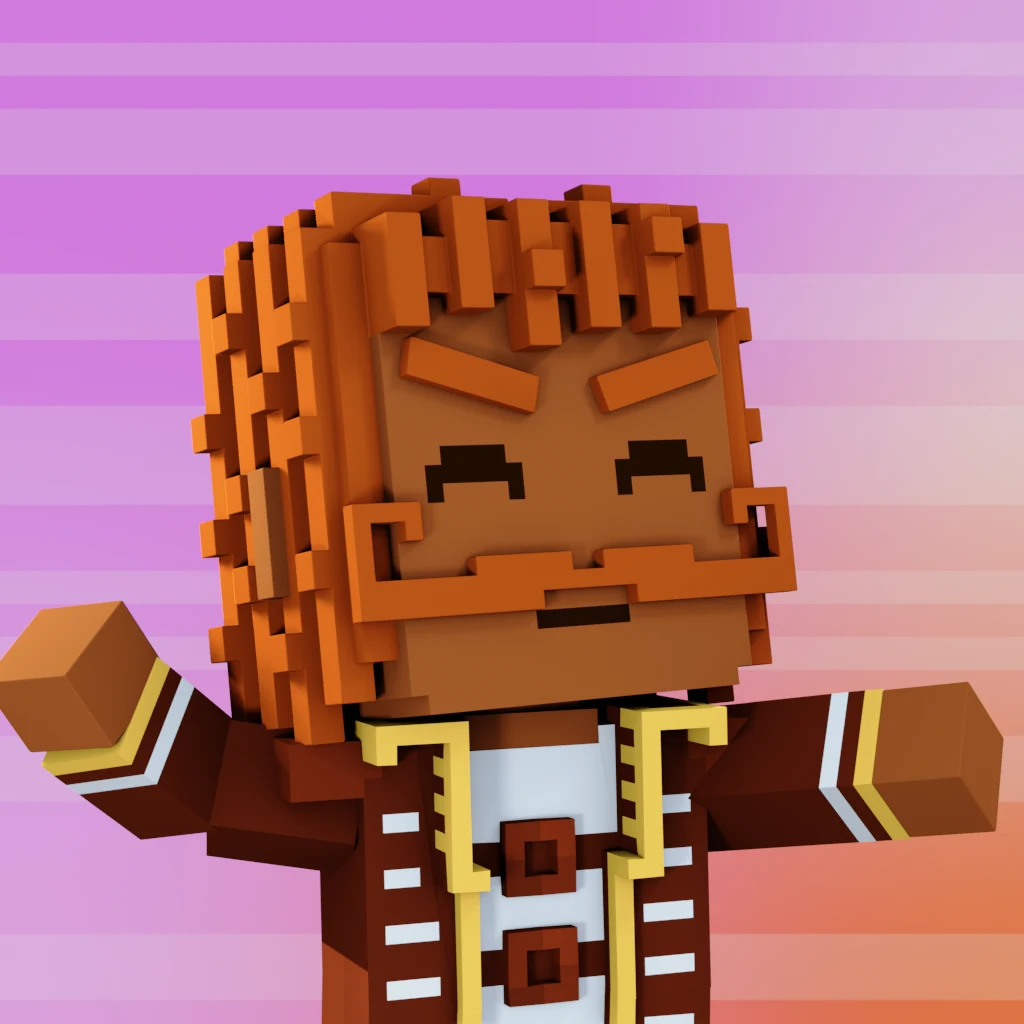 Pirate #3553 voxel render