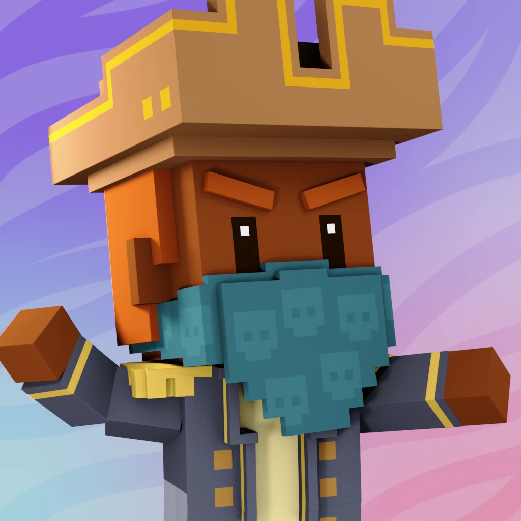 Pirate #3555 voxel render
