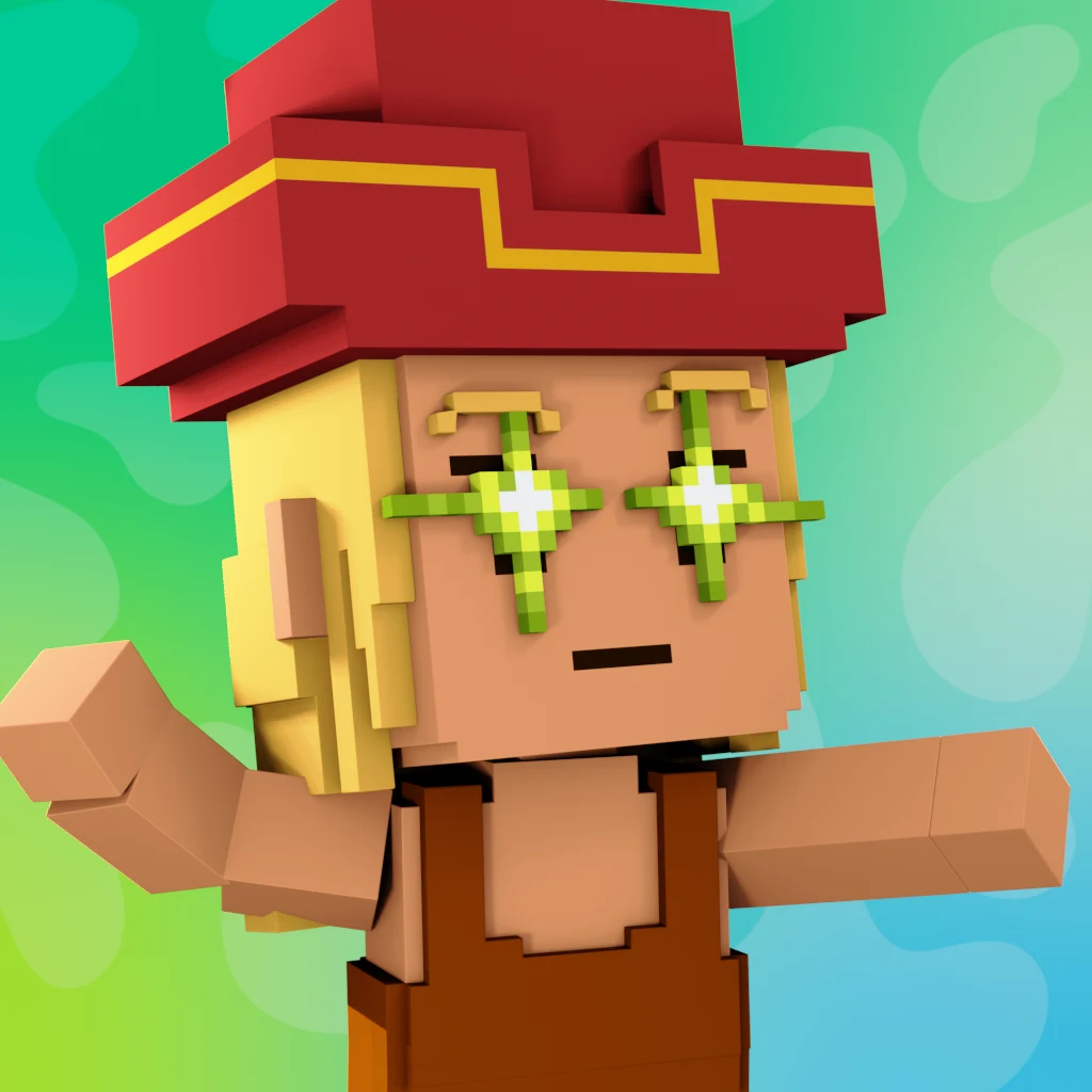 Pirate #3556 voxel render