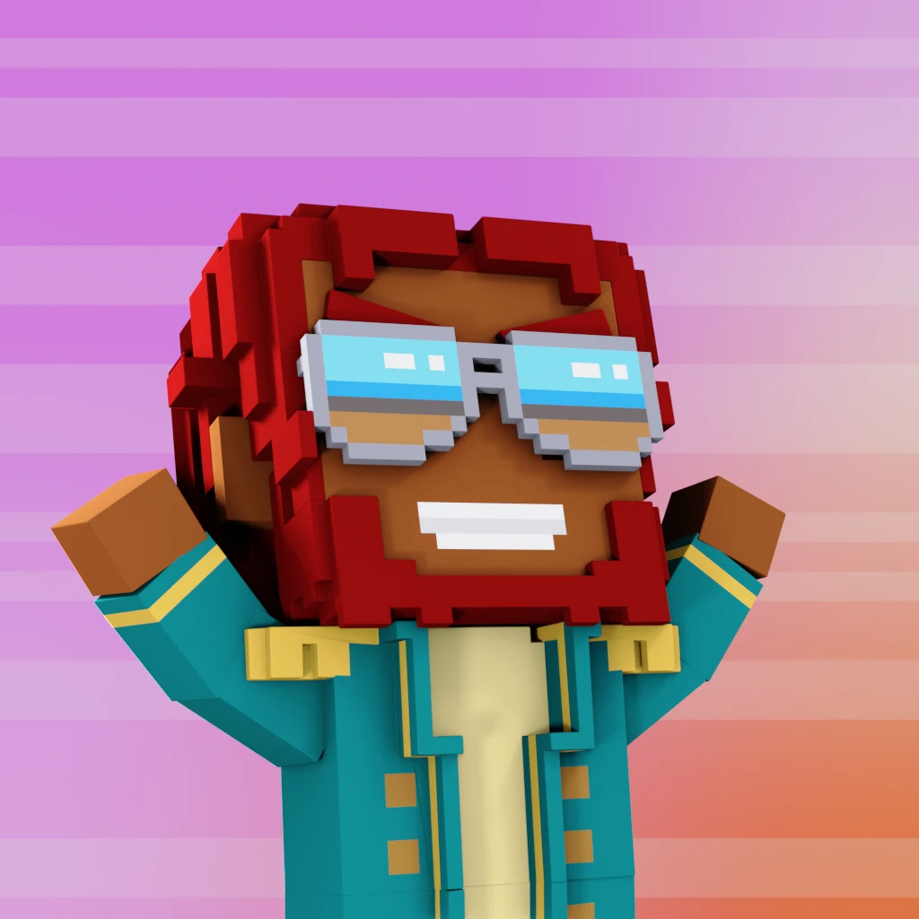 Pirate #3557 voxel render