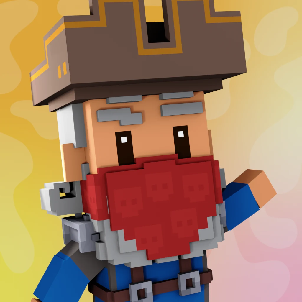 Pirate #3560 voxel render