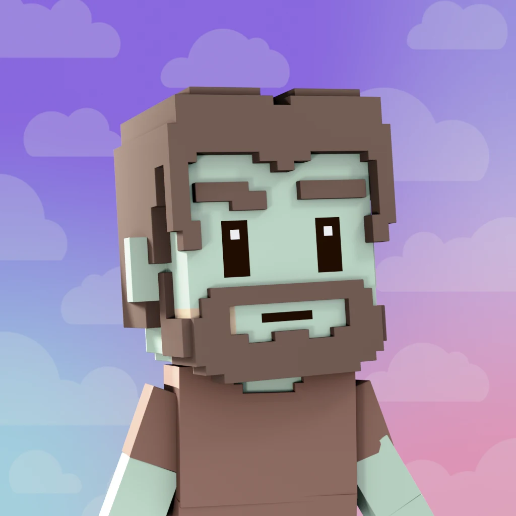 Pirate #3566 voxel render