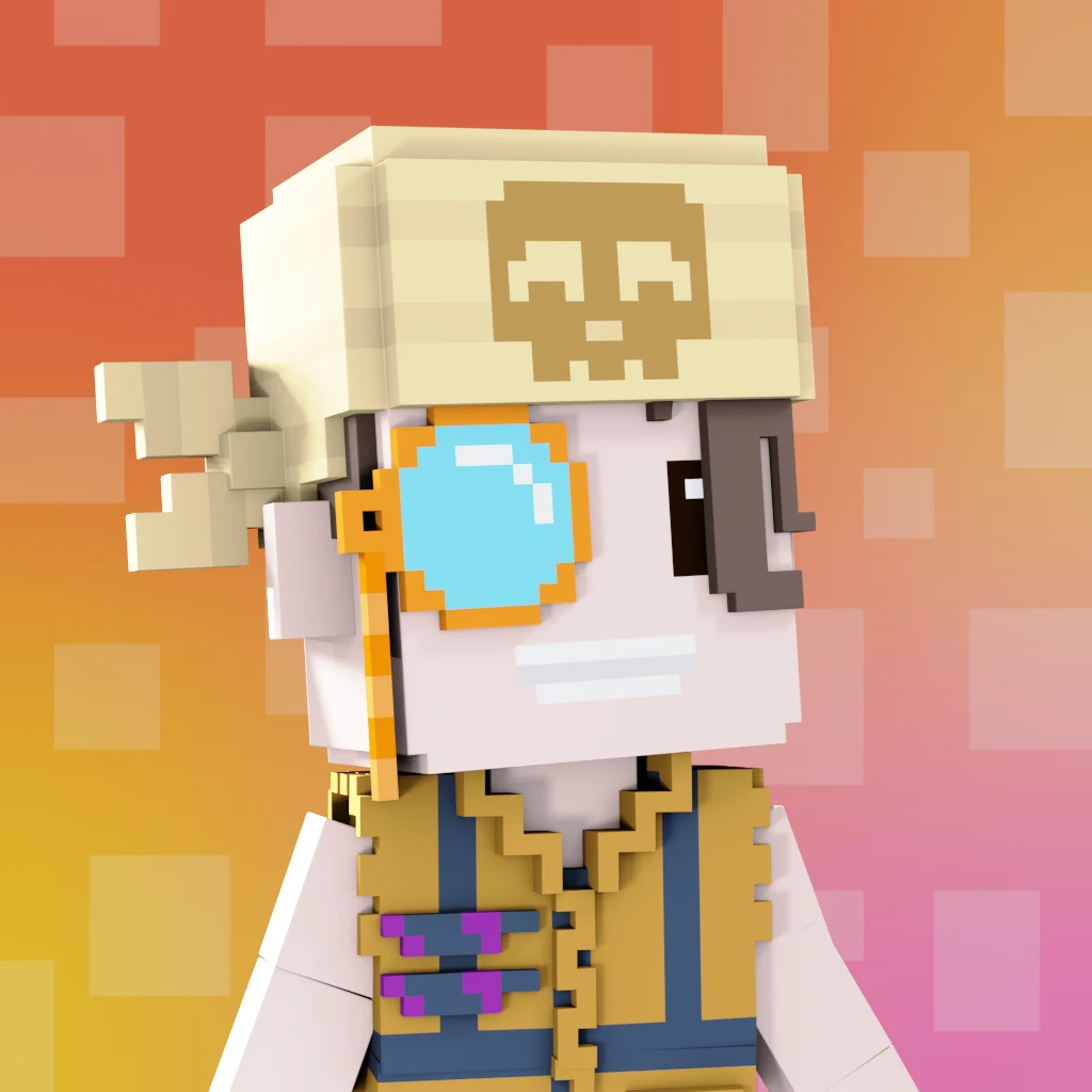 Pirate #3567 voxel render