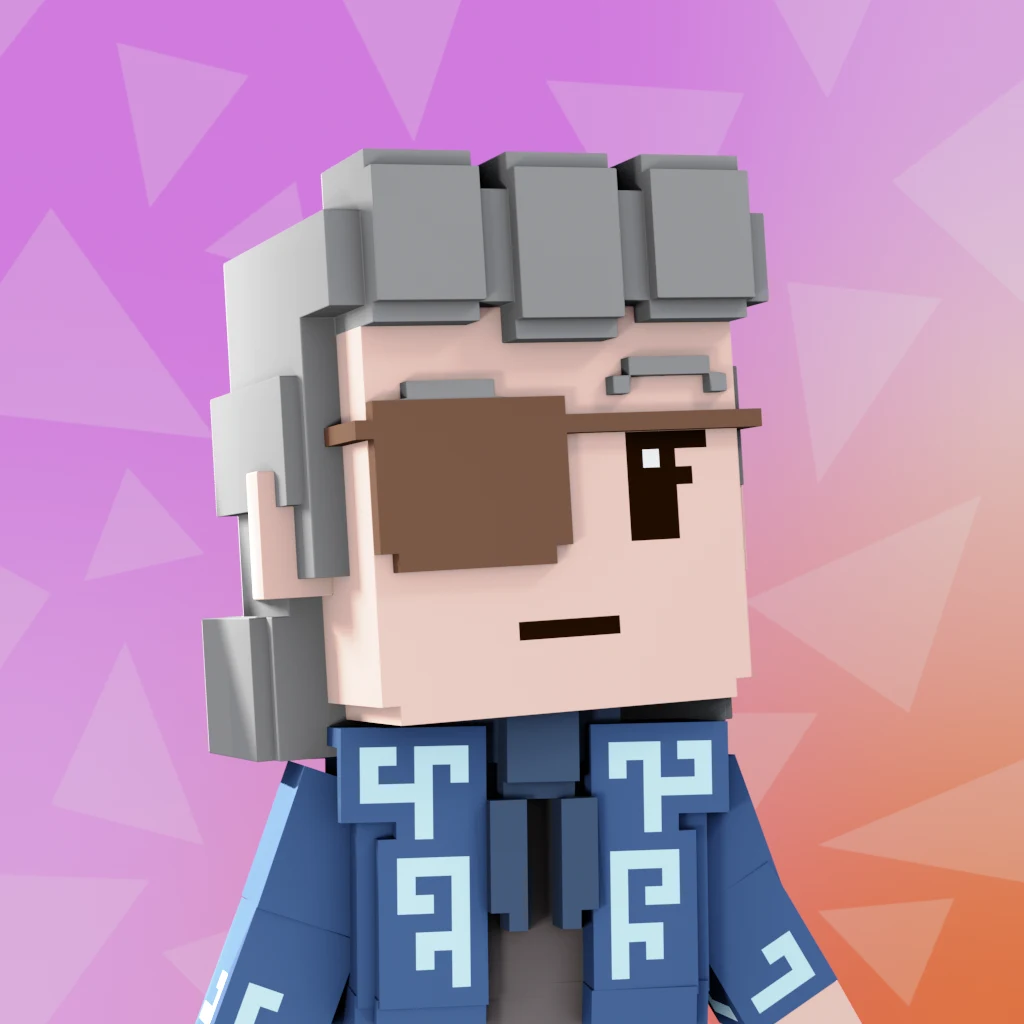 Pirate #3570 voxel render