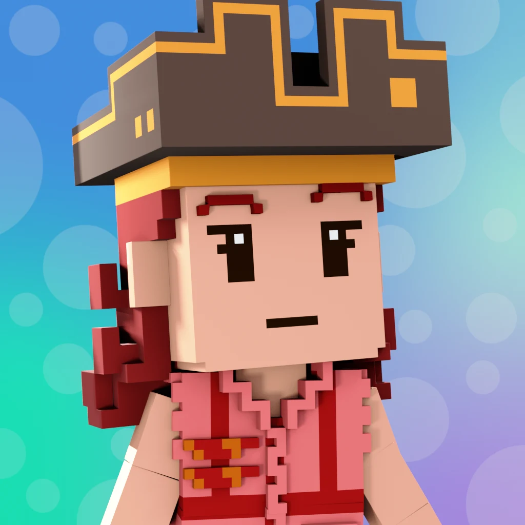 Pirate #3572 voxel render