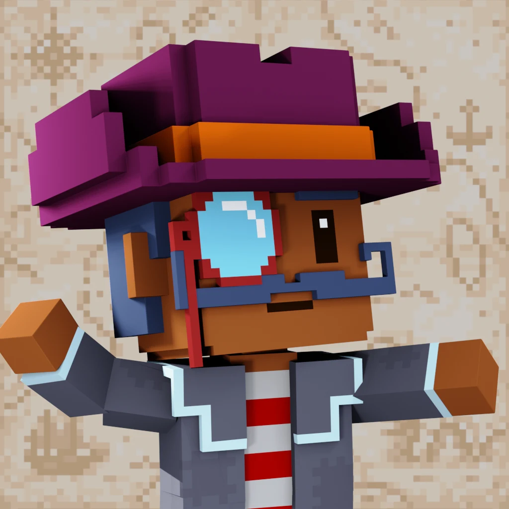 Pirate #3575 voxel render