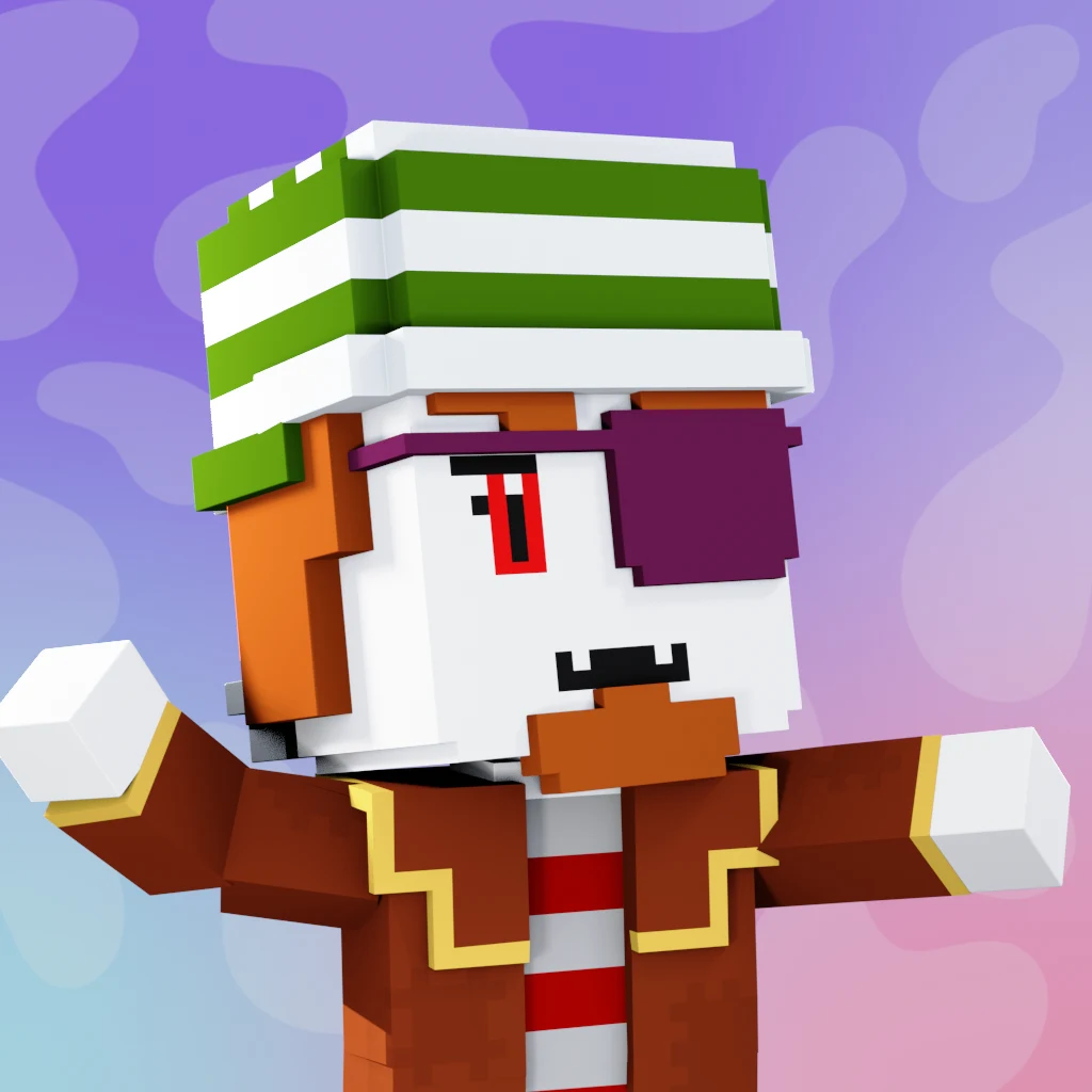 Pirate #3577 voxel render