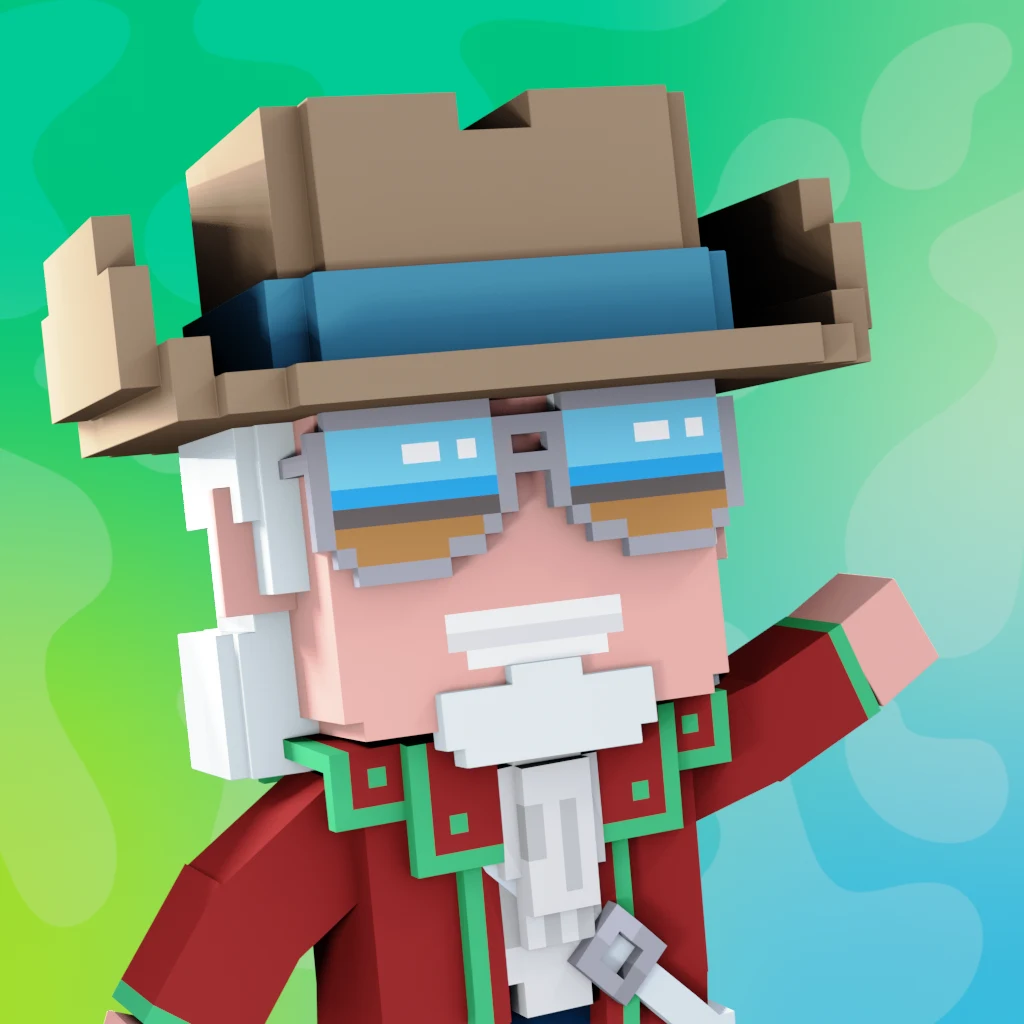 Pirate #3579 voxel render