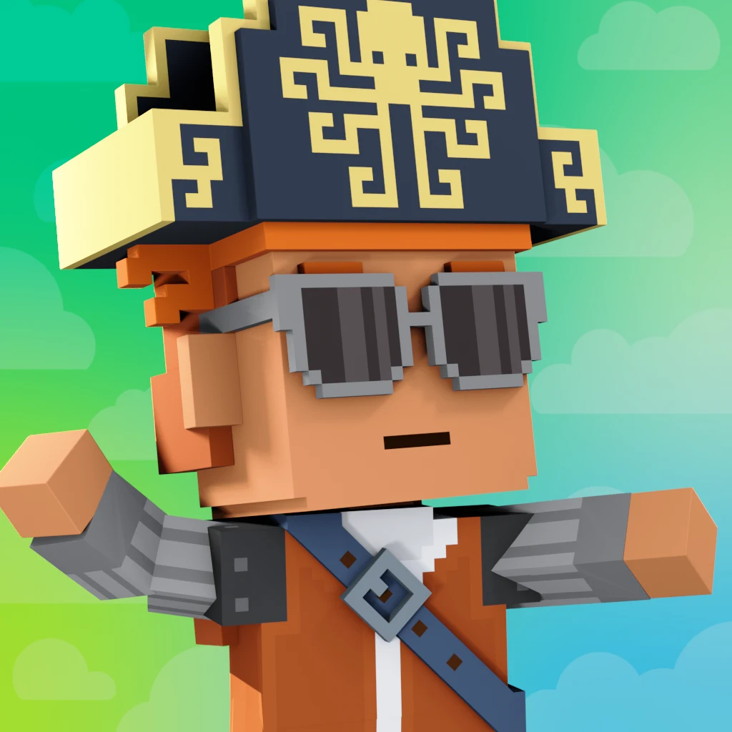 Pirate #358 voxel render