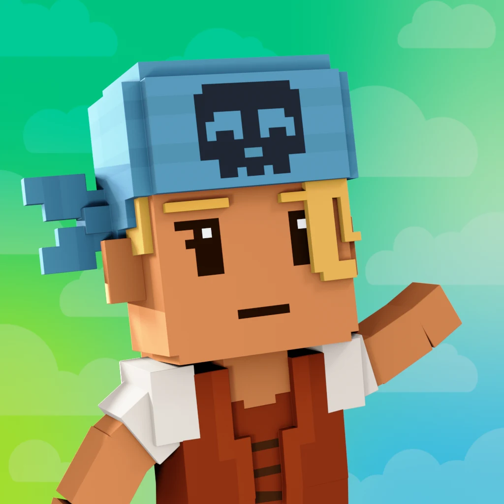 Pirate #3580 voxel render