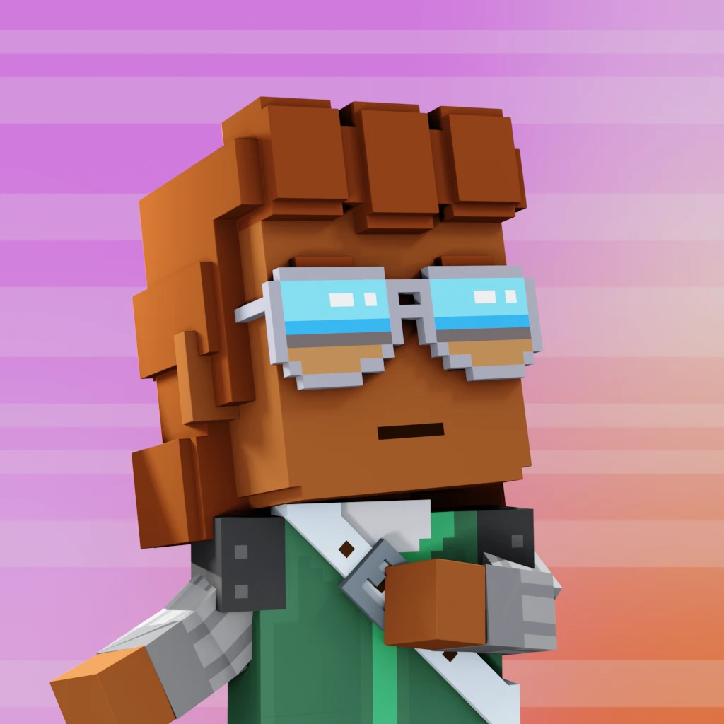 Pirate #3581 voxel render