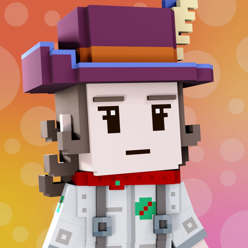 Pirate #3587 voxel render