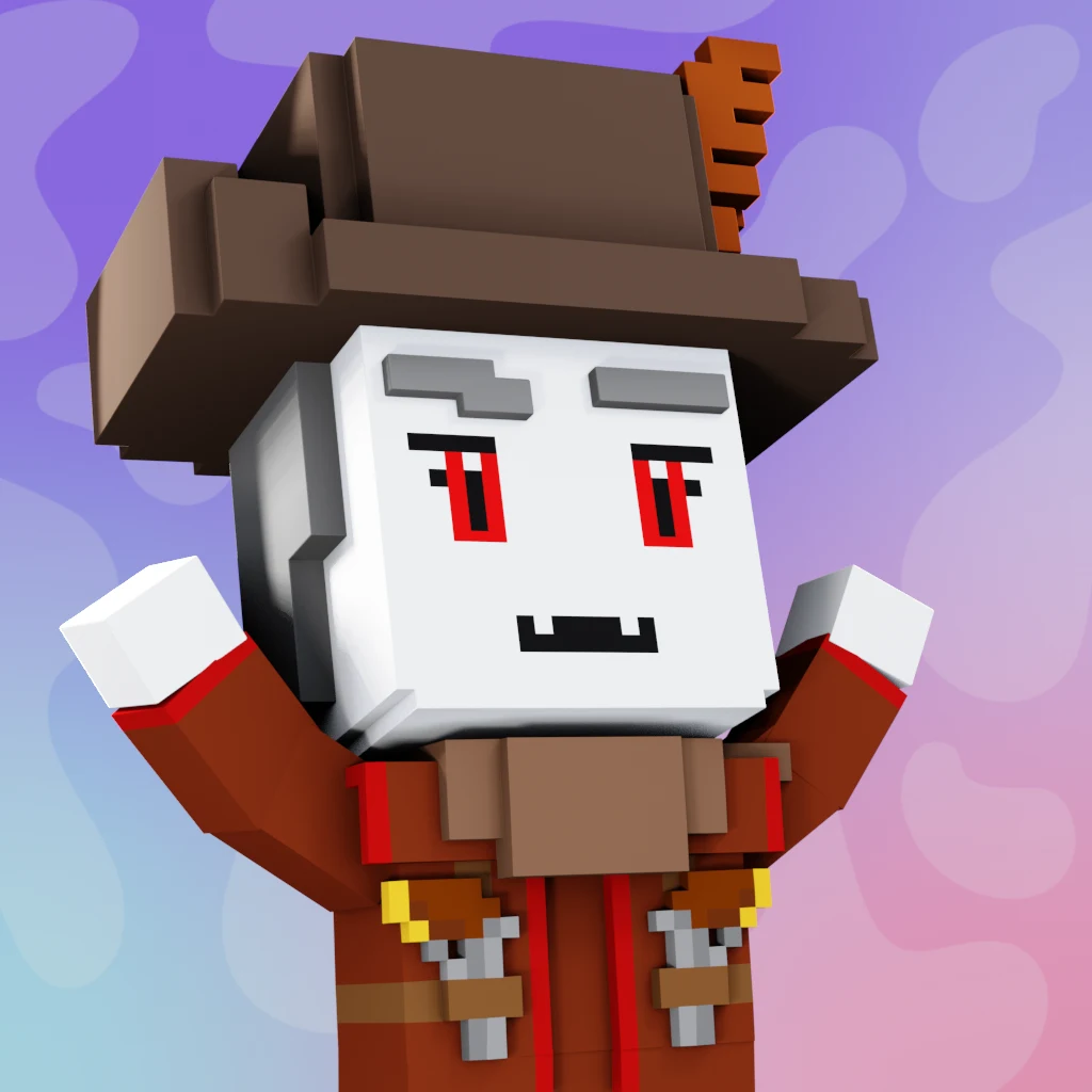 Pirate #3589 voxel render