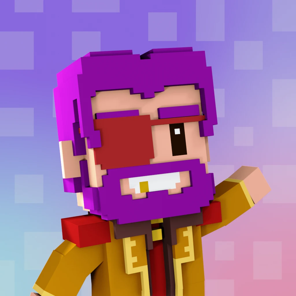 Pirate #3590 voxel render