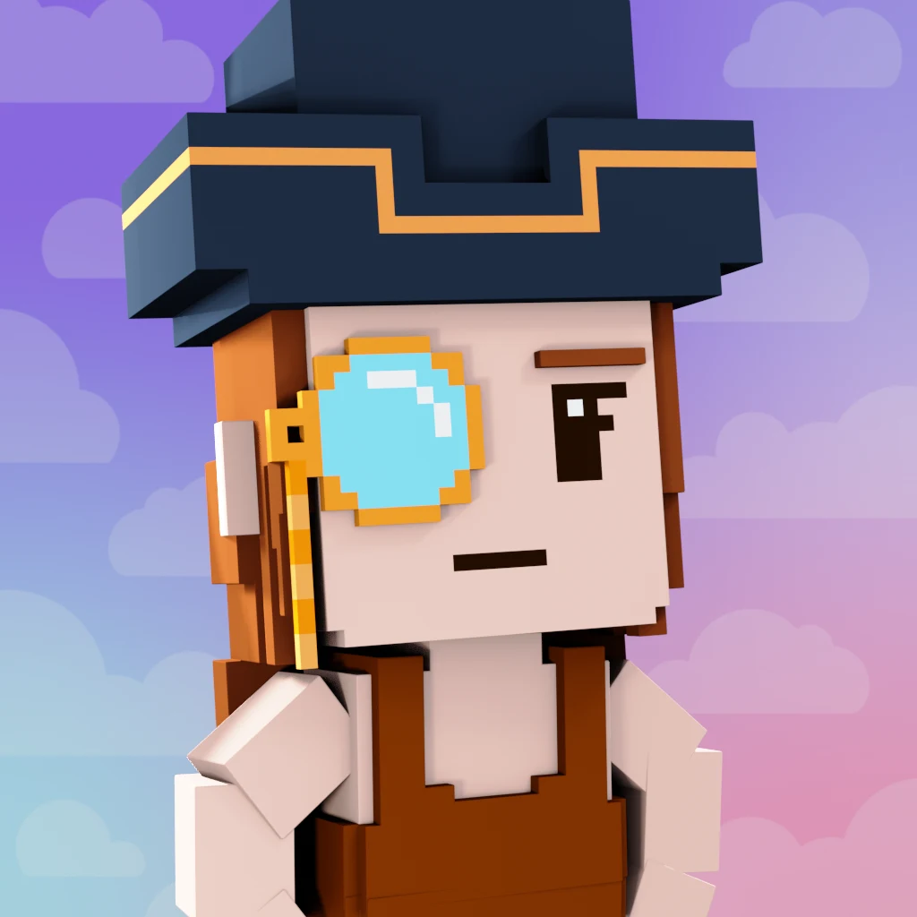 Pirate #3592 voxel render