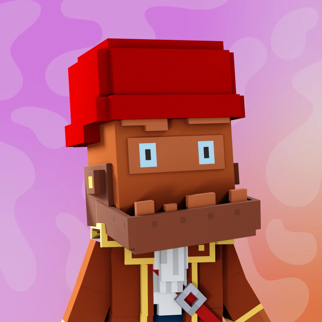 Pirate #3593 voxel render