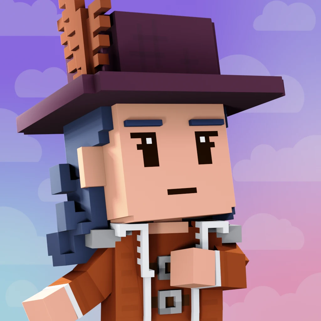 Pirate #3594 voxel render