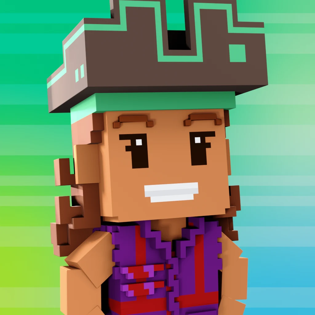Pirate #3596 voxel render