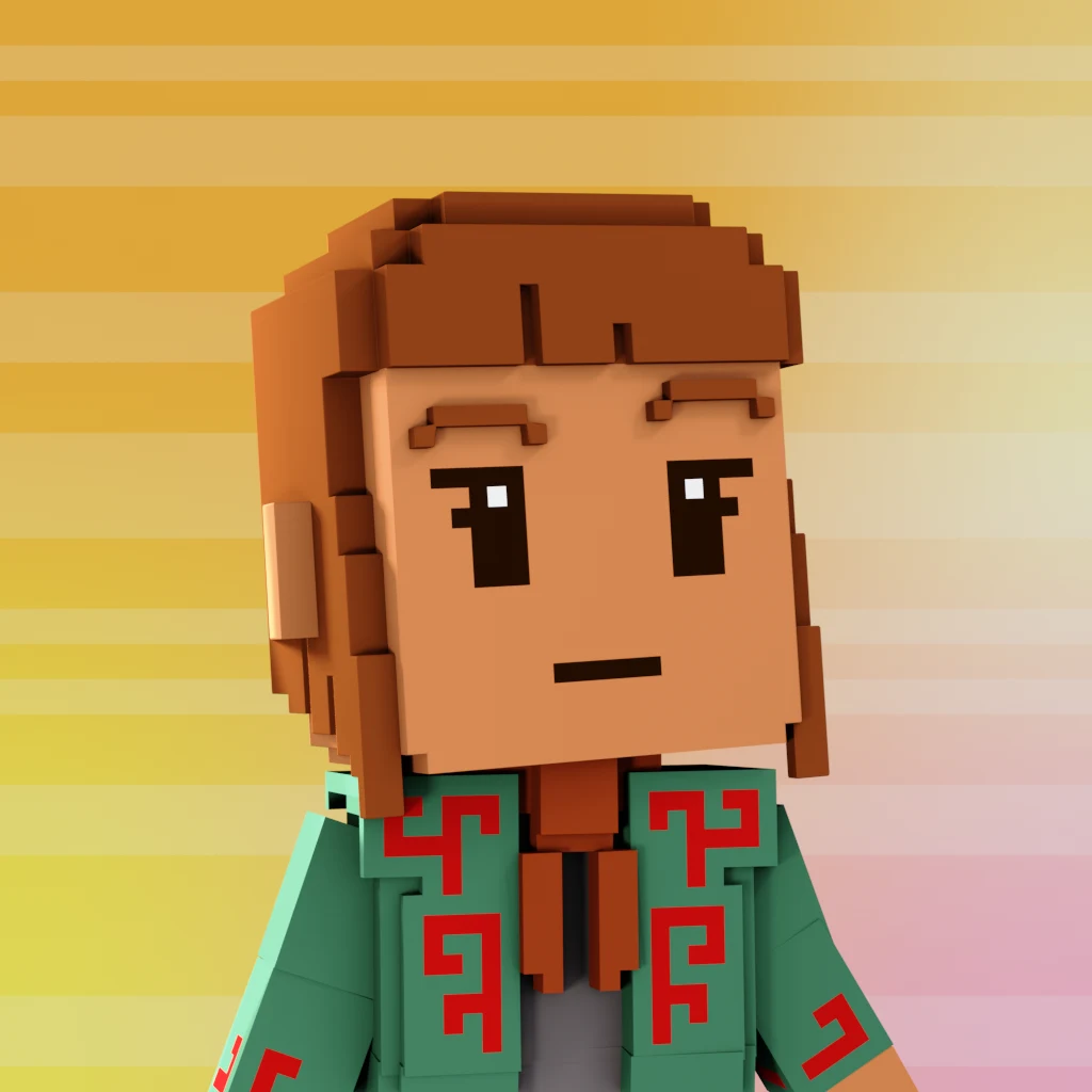 Pirate #3600 voxel render