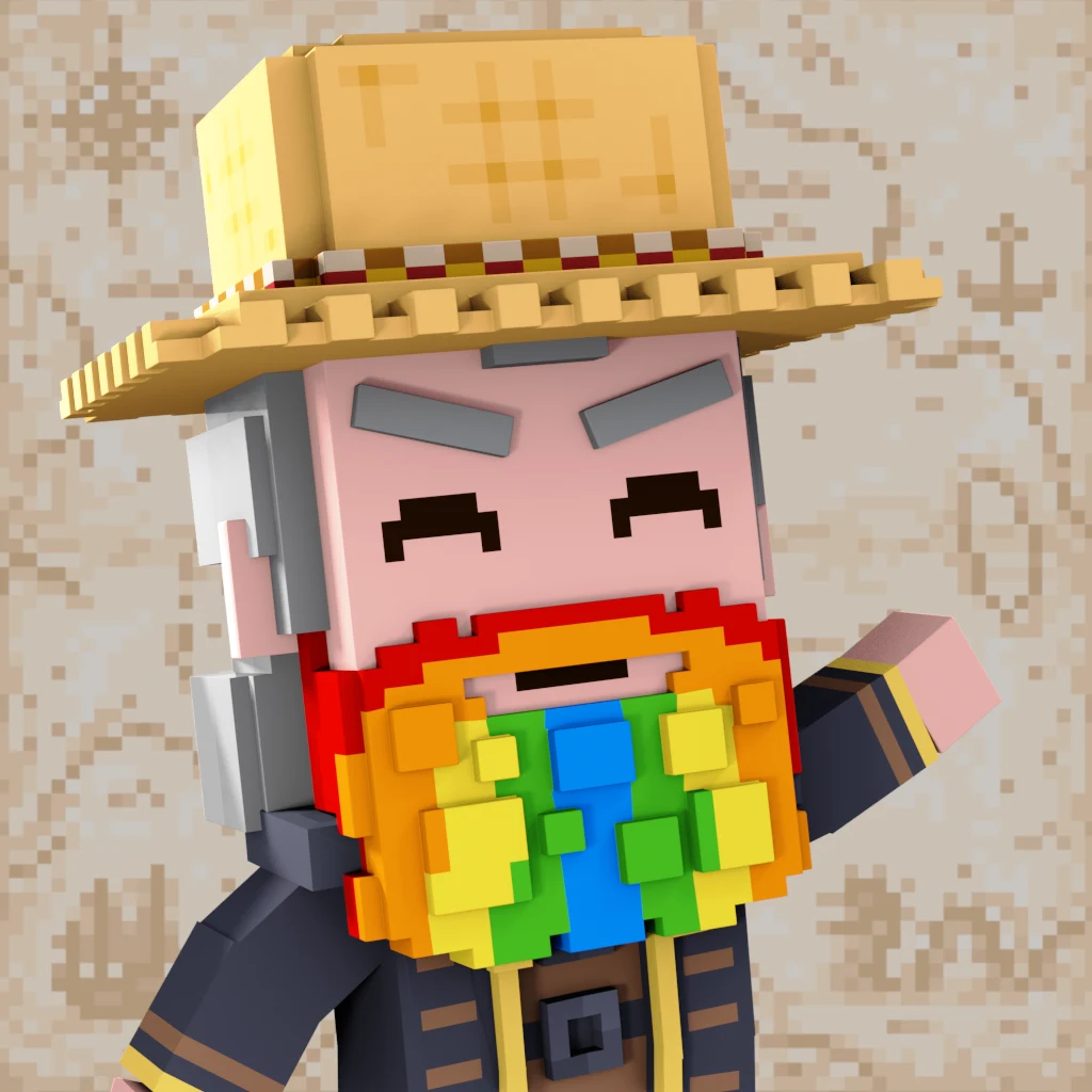 Pirate #3602 voxel render
