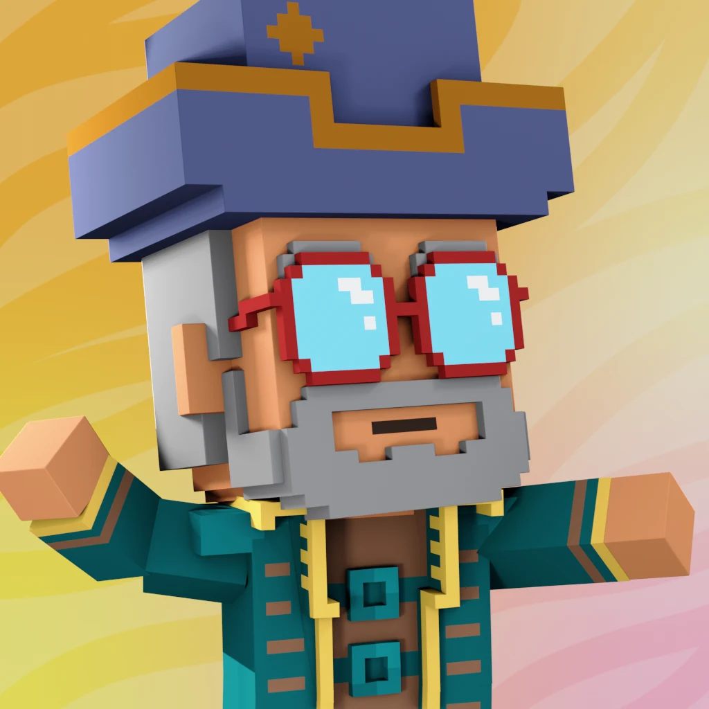 Pirate #3609 voxel render