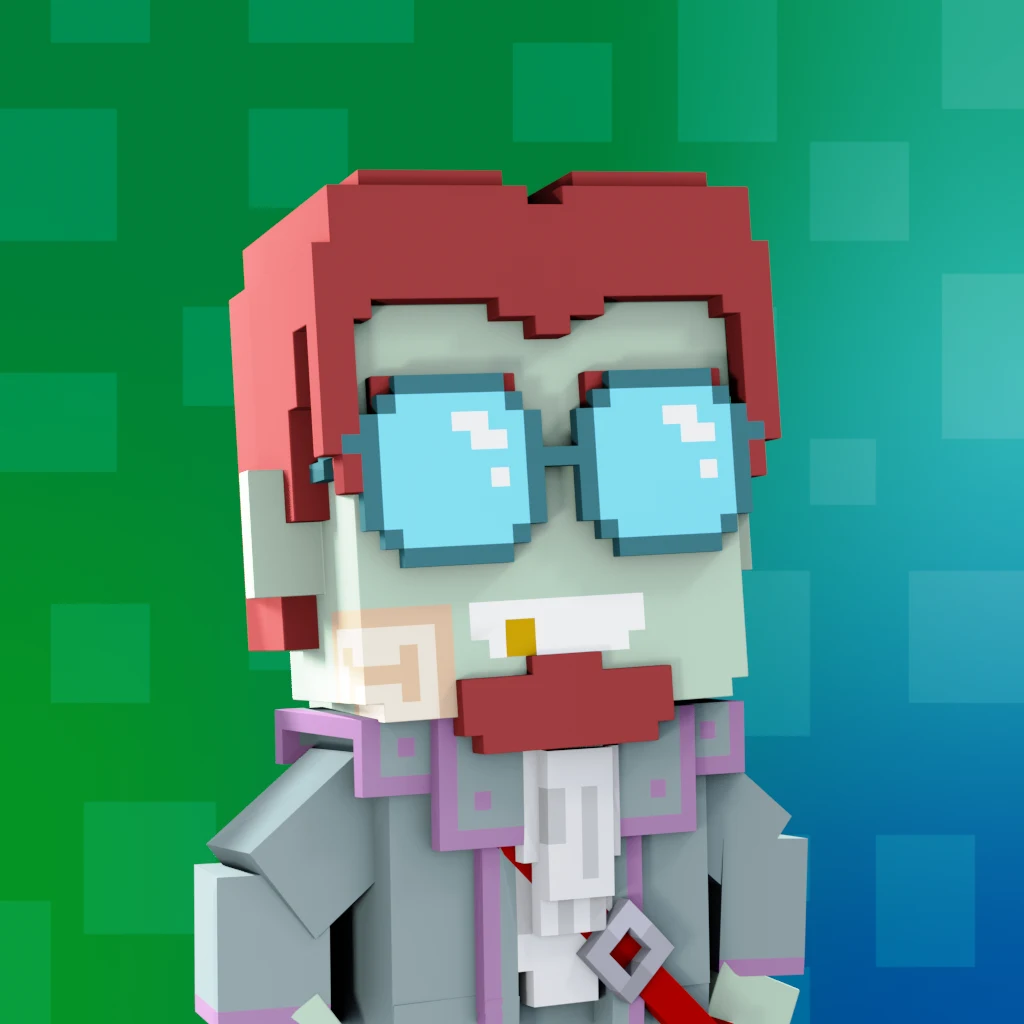 Pirate #3611 voxel render