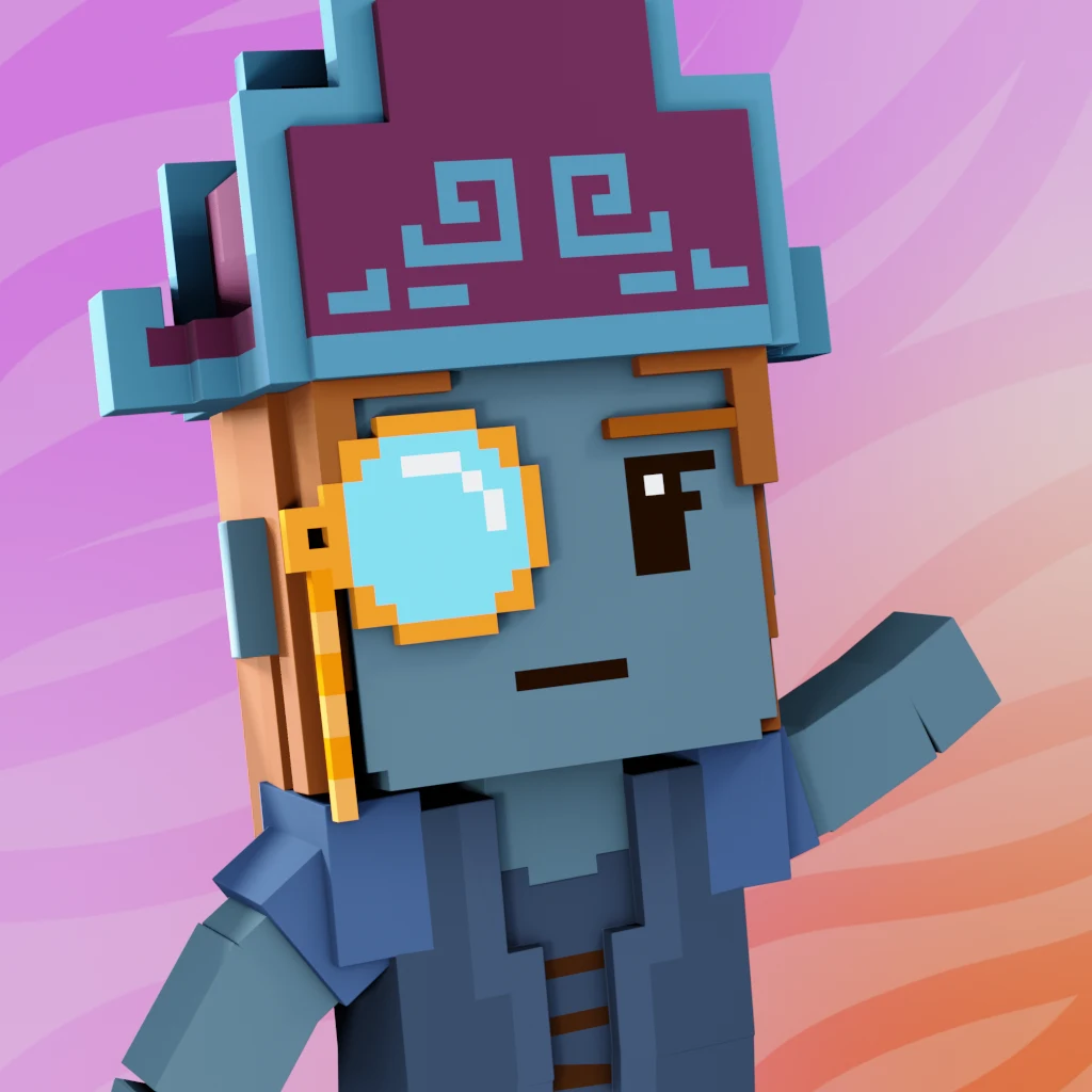 Pirate #3612 voxel render
