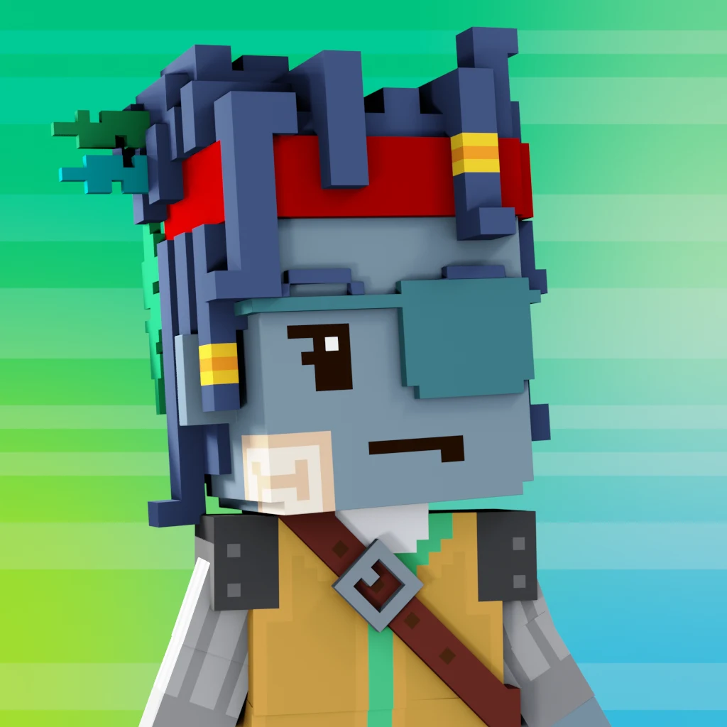 Pirate #3618 voxel render