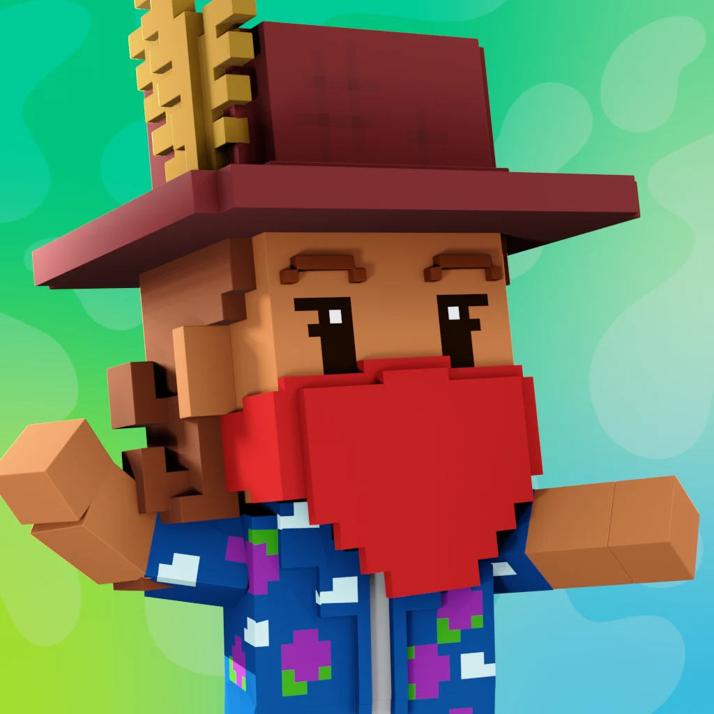 Pirate #362 voxel render