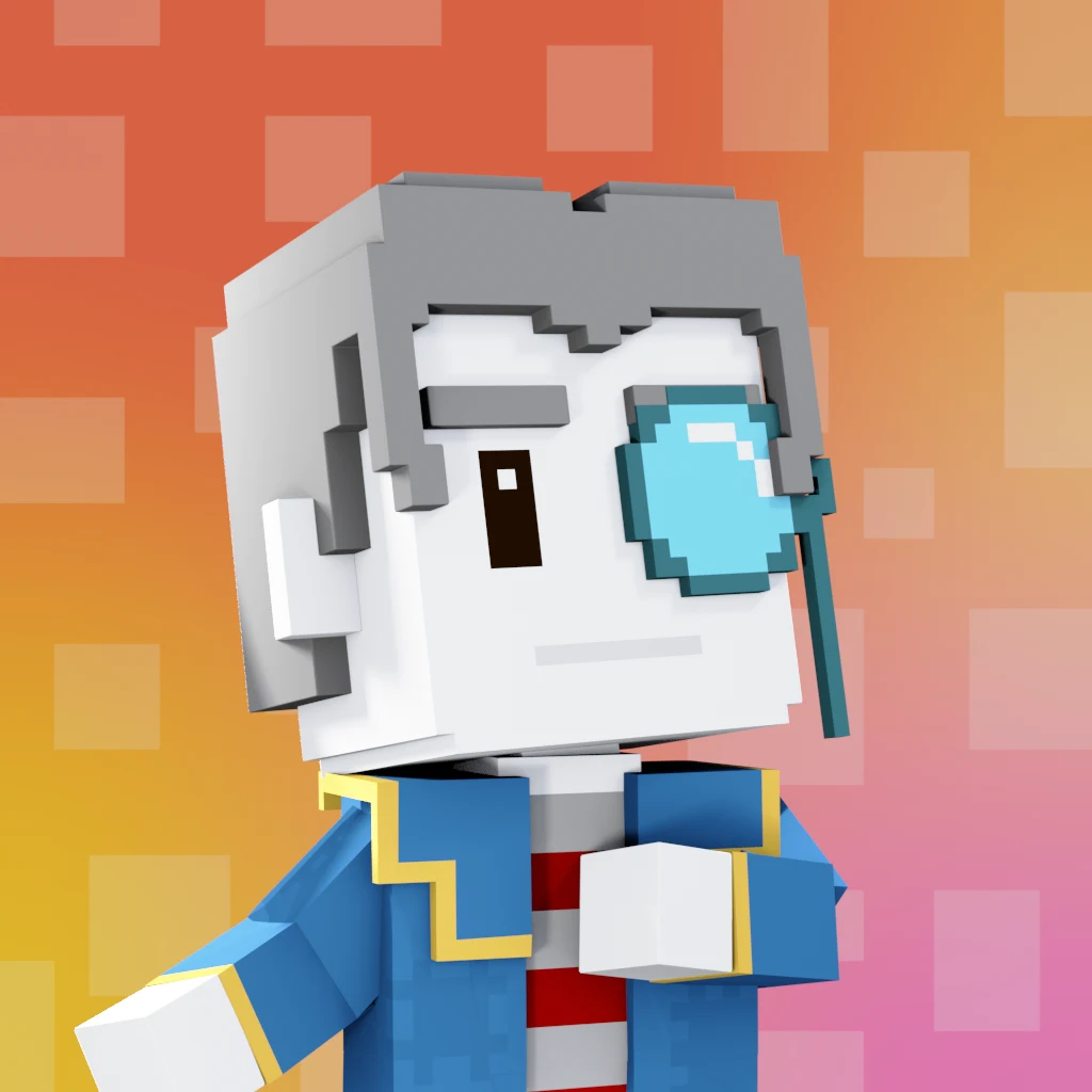 Pirate #3620 voxel render
