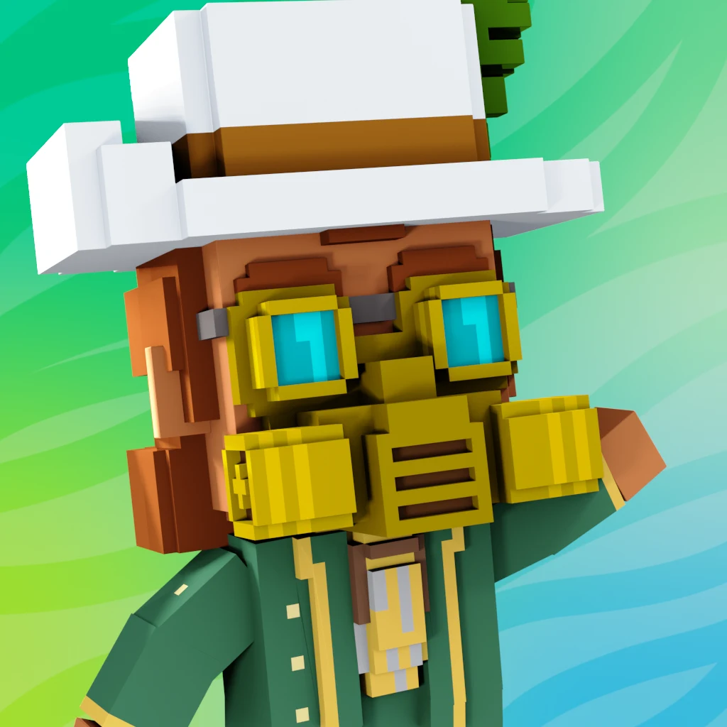 Pirate #3621 voxel render