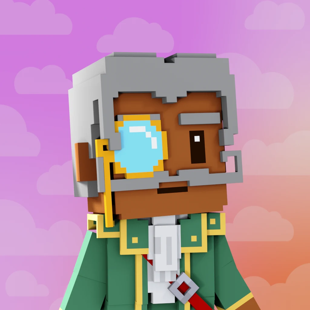Pirate #3624 voxel render