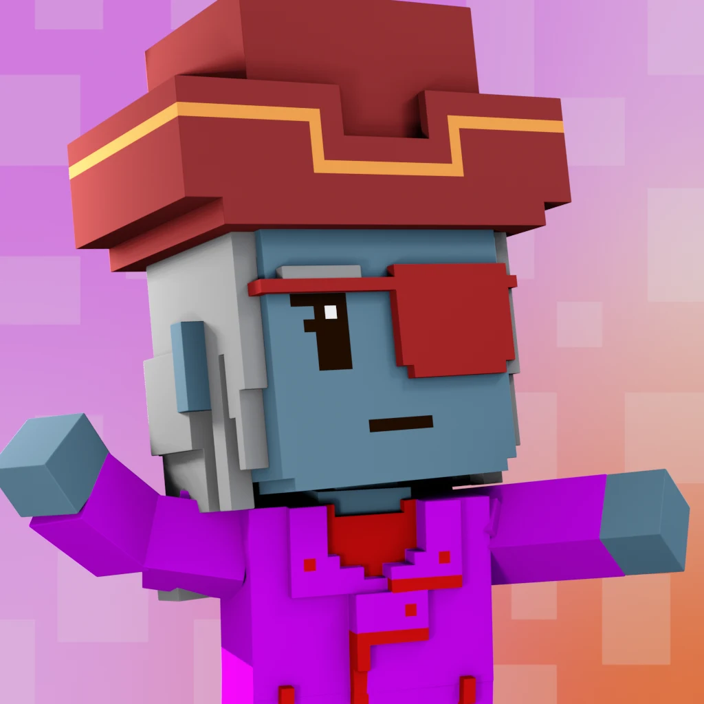Pirate #3627 voxel render