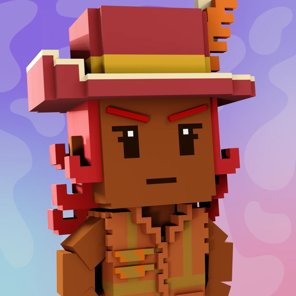 Pirate #3629 voxel render
