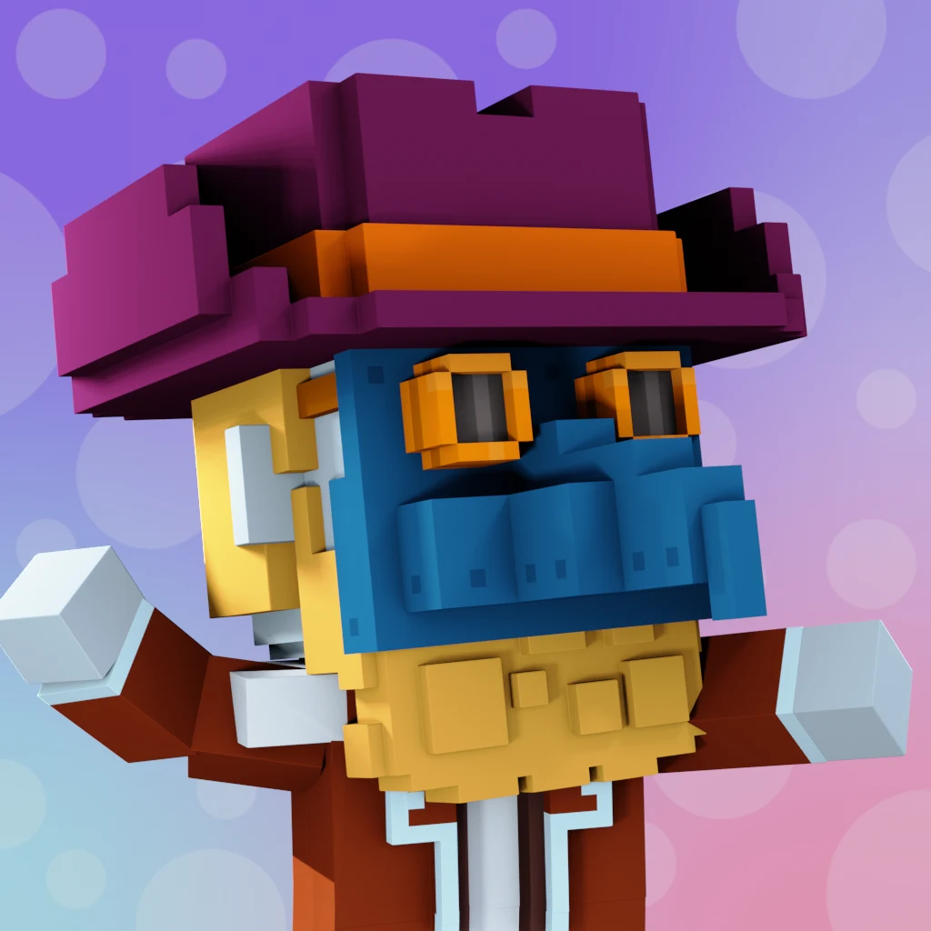 Pirate #3634 voxel render