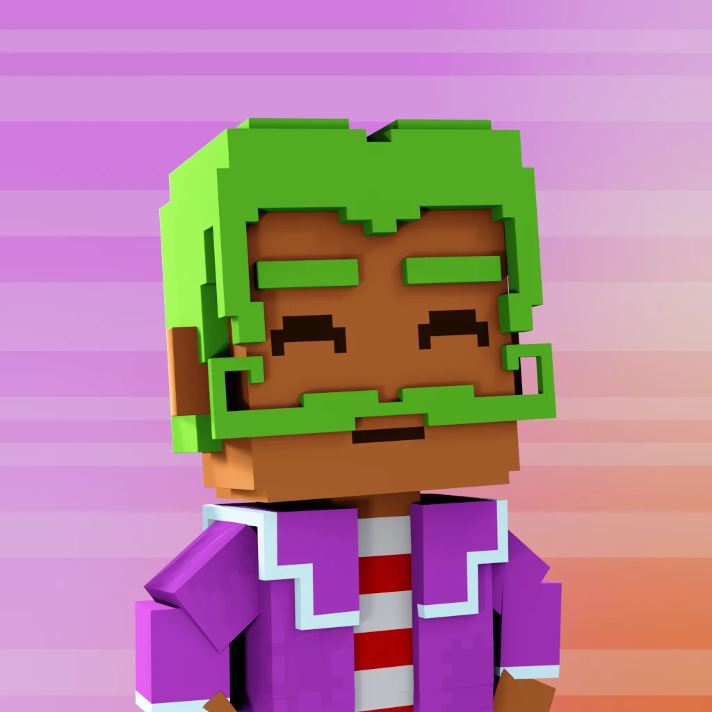 Pirate #3639 voxel render