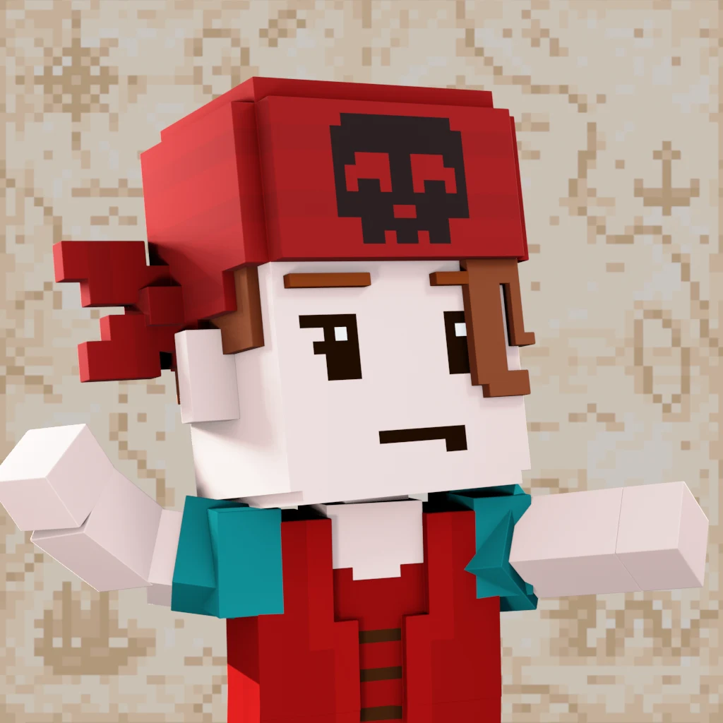 Pirate #3653 voxel render