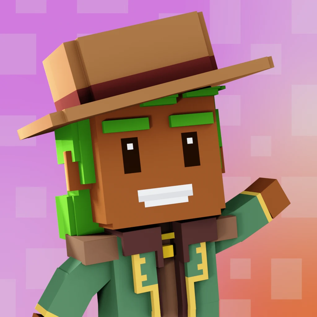Pirate #3654 voxel render