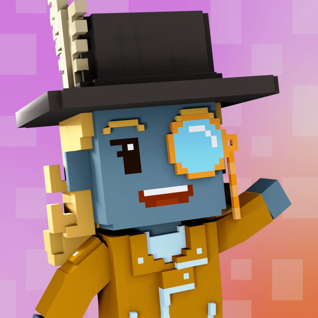 Pirate #3658 voxel render