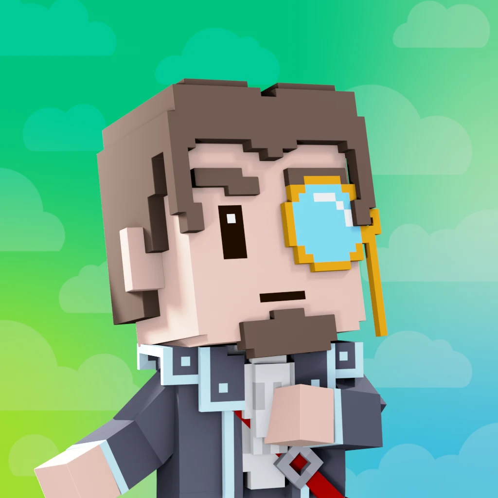 Pirate #3659 voxel render