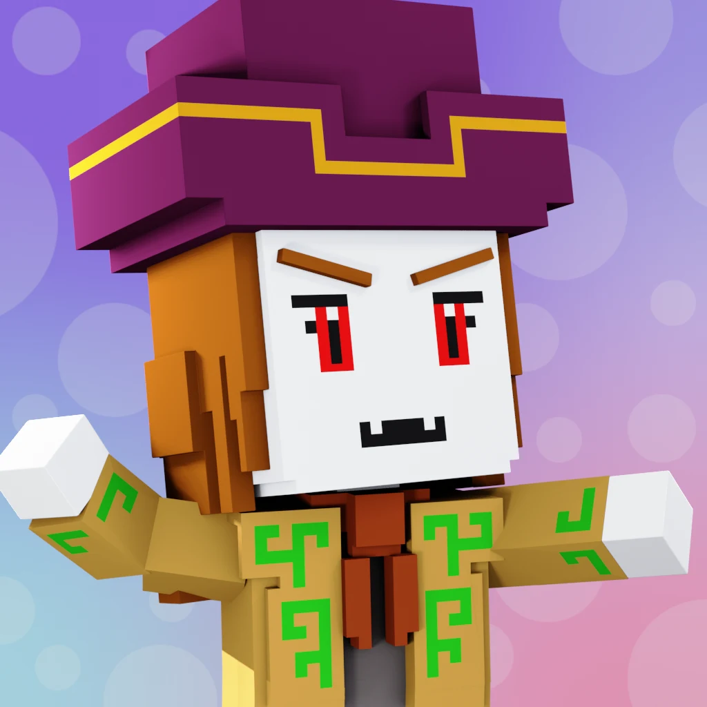 Pirate #3664 voxel render