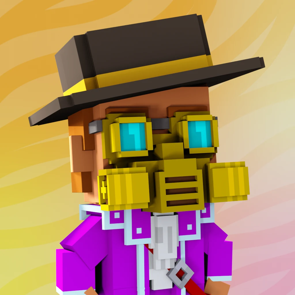Pirate #3665 voxel render