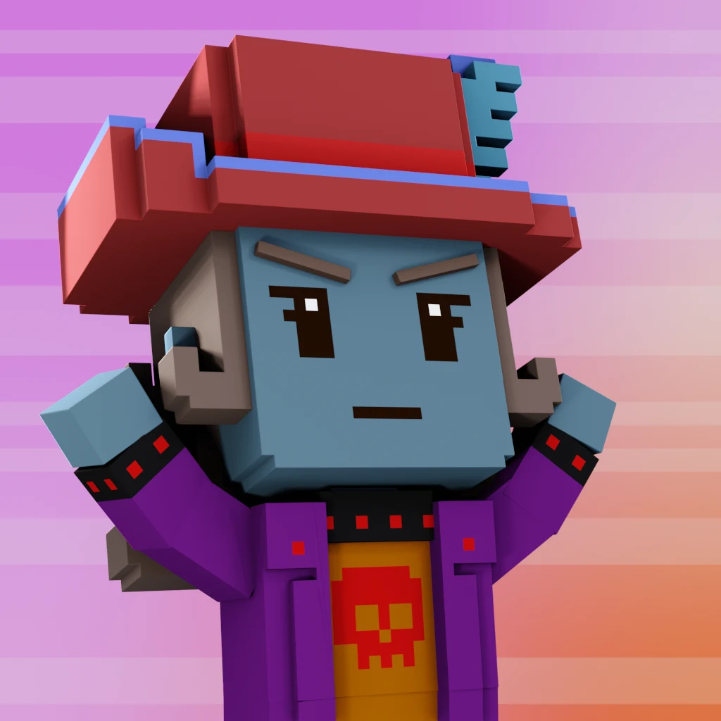 Pirate #3670 voxel render