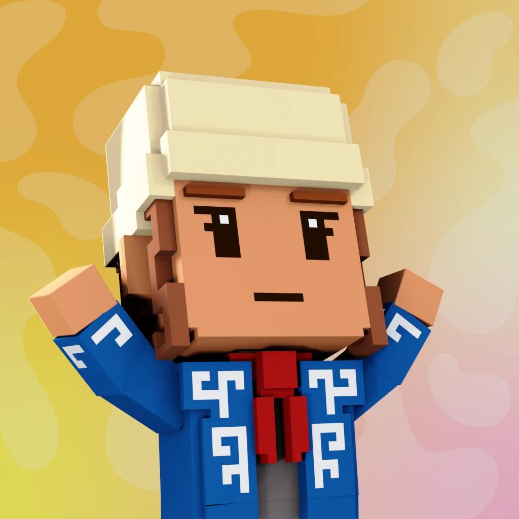 Pirate #3677 voxel render