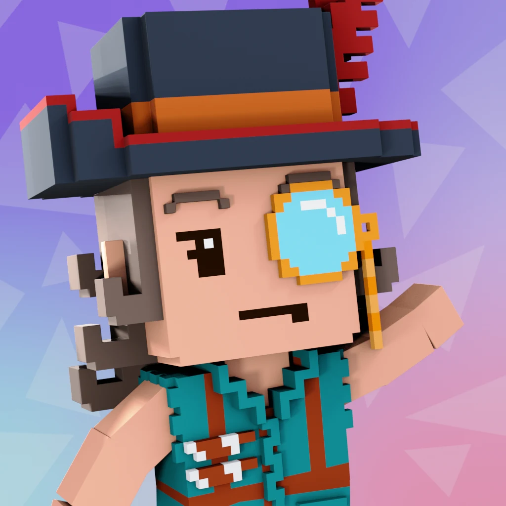 Pirate #3679 voxel render