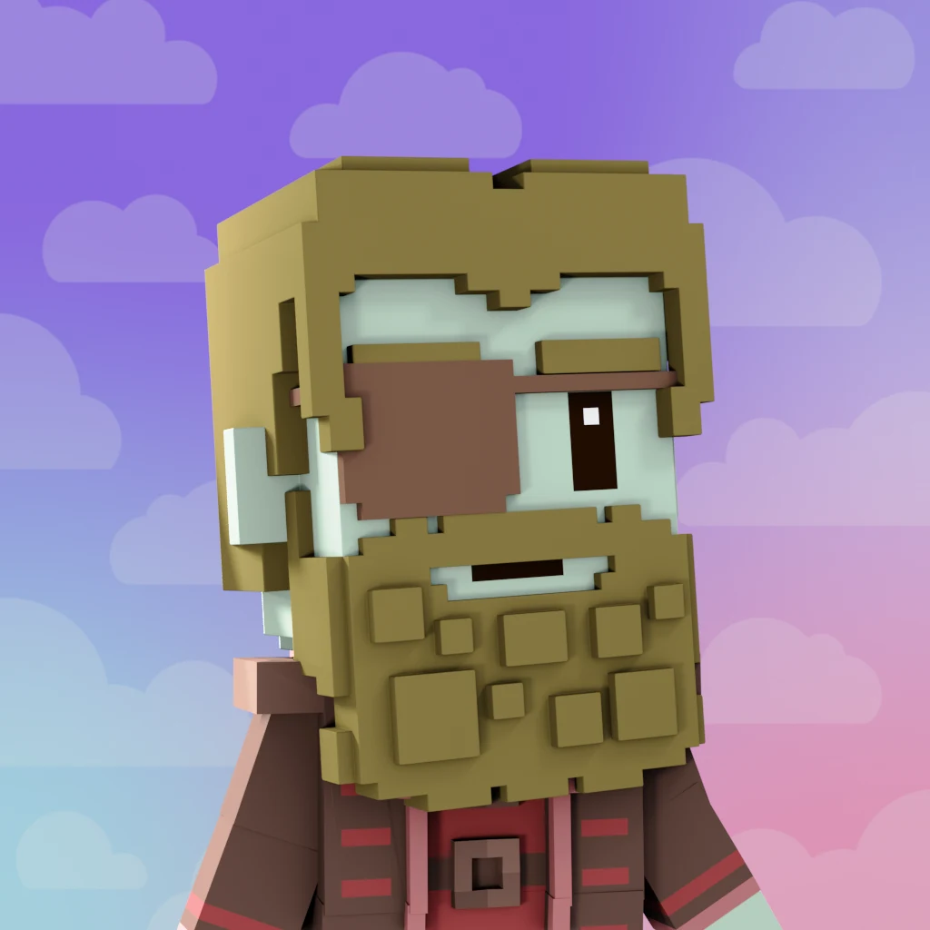 Pirate #368 voxel render
