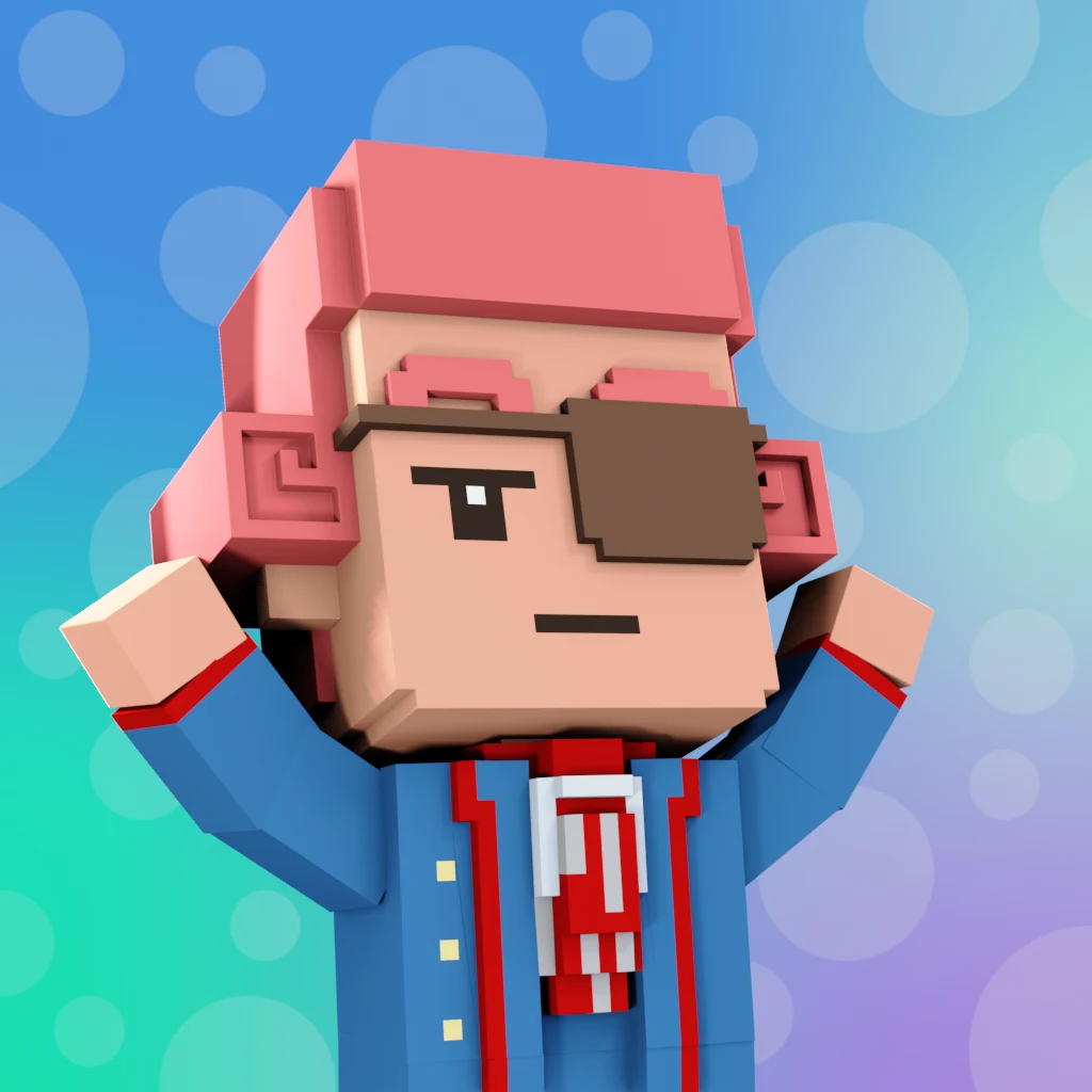 Pirate #3680 voxel render