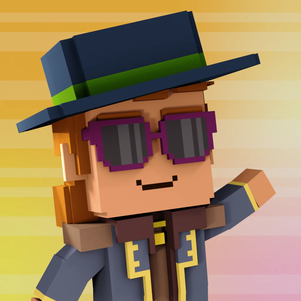 Pirate #3688 voxel render