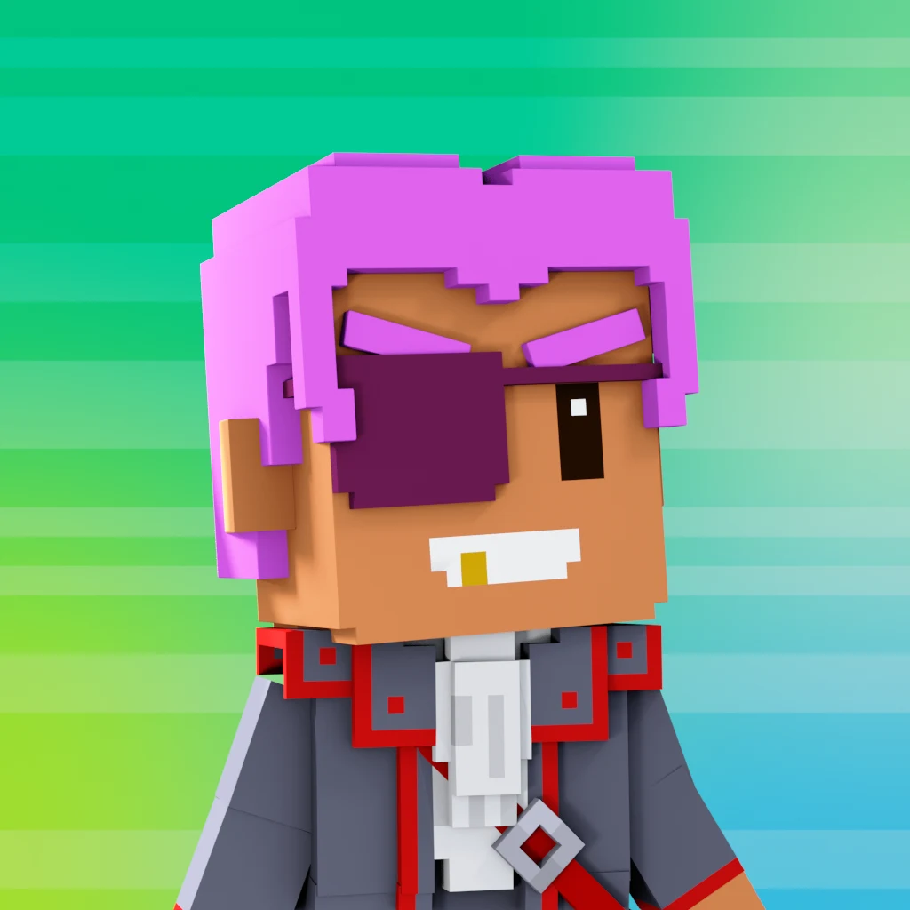 Pirate #3689 voxel render